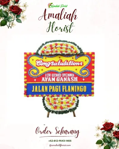 Bunga Papan Congratulation di Rumah Duka Harapan Indah